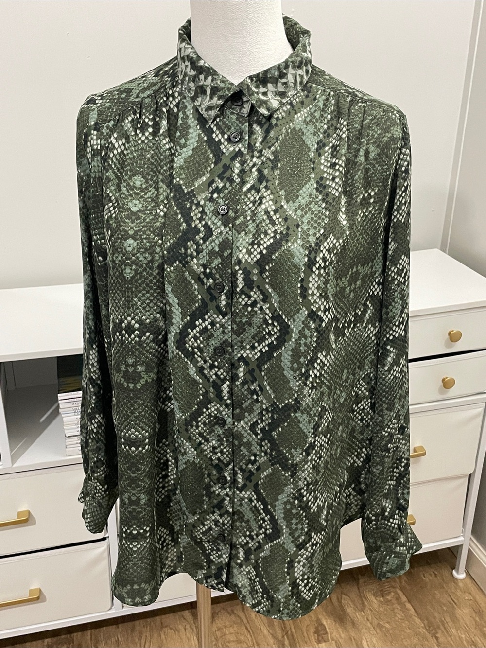 H&M Snake Print Blouse (10)
